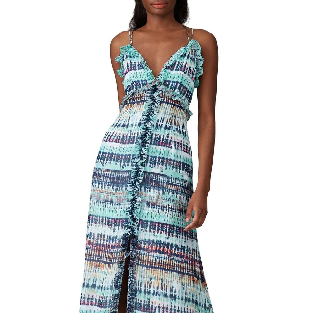 Aidan AIDAN MATTOX Tie Dye Print Maxi